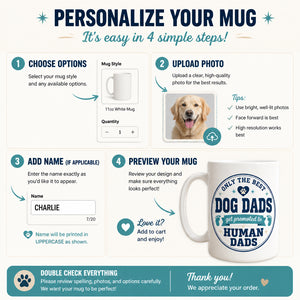 Dog Dads Promoted To Human Dads – Pet Portrait Pregnancy Reveal Mug - Personalized Mug d00e0083-41b0-4707-8c2d-434565f4072a.jpg