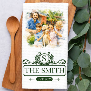 Happy Family Monogram - Personalized Kitchen Towel d02f77ce-ae20-4d22-9350-183d95d31c8c-3.jpg