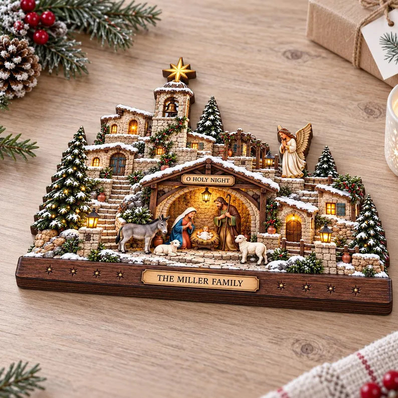 Personalized Nativity Christmas Village Wooden Block, Custom Family Holy Night Decor, Religious Christmas Winter Festive Home, Xmas Gift d06e2b66-322f-4e34-b8ea-43601a399eb3-ghgh-28-.webp