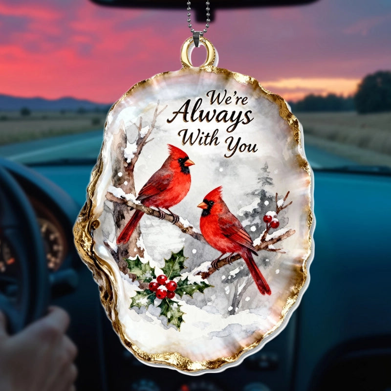 I'm Always With You, Cardinal And Berries Ornament, Gift For Family and Bird Watchers