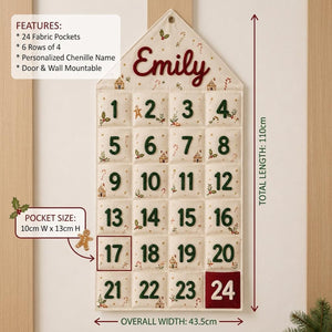 Personalized Advent Calendar for Kids - Custom Chenille Name Christmas Countdown Wall Hanging - Reusable Fabric Pocket Advent Calendar Gift d0908afd-79da-4be9-96e7-fe1adb249568-il_1588xN.8554092550_mm4m.jpg