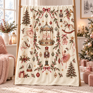 Nutcracker Christmas Flannel Blanket, Vintage Ballerina and Pink Bow Print, Cream Holiday Throw, Ballet Dancer Gift d0ccfa9f-a12f-4739-b8dc-a46eeaab1eb5-40aa5a59-d1b8-4d4f-82c2-3051d4054e9f.png