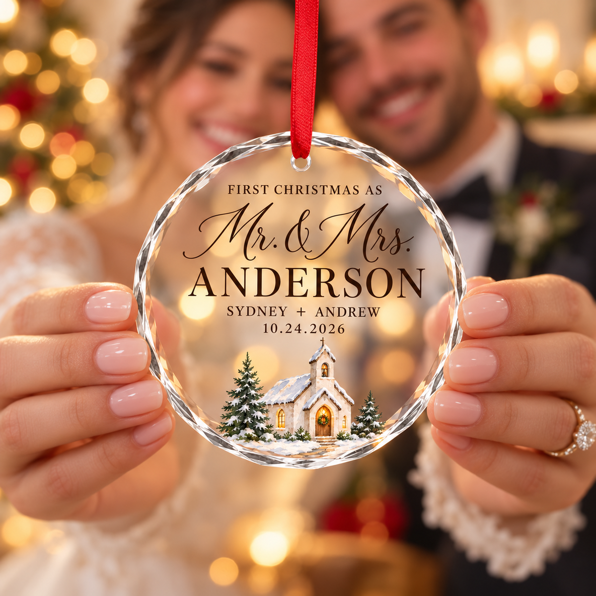Personalized First Christmas as Mr. & Mrs. Crystal Ornament – Snowy Church with Custom Last Name, Couple Names & Wedding Date d0ed4867-6d4b-4d13-877c-1bb91818ce1b-Image-Sep-29-2026-08_57_25-AM-3.png