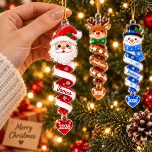 Custom Name Spiral Ornament, Spiral Christmas Ornaments, Family Ornament 2026, Snowman Santa Christmas Keepsake, Christmas Gifts for Friends d0f353d4-696b-482d-ad45-d9df2209e4ec-4.jpg