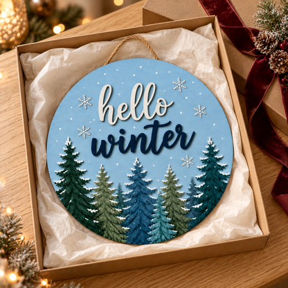 Hello Winter Wooden Sign, Snowy Pine Tree Door Hanger, Winter Front Porch Decor, Snowflake Woodland Seasonal Home Sign, Christmas Gift d0f64f8a-9ad7-4b1f-be6f-cd022964bc30-Bi-n-g-hello-winter-trong-h-p-qu-4.png