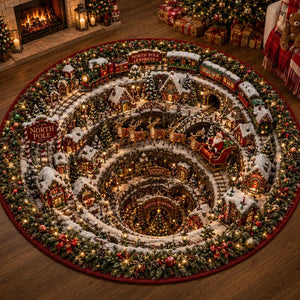 3D Christmas Round Rug Optical Illusion Floor Mat Winter Village Gingerbread Vortex Carpet North Pole Holiday Home Decor Xmas Tree Rug d1060640-e232-453d-bf0a-0bf8150fc4a0--dfsd-1-.webp