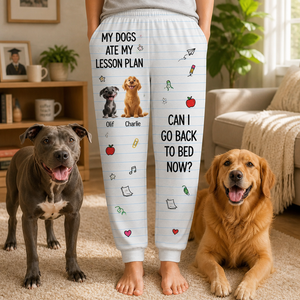 Teacher Humor Chalkboard Sweatpants – 2 Pet Photo + Names - Personalized Sweatpants d1069f91-18f9-4406-b1eb-203c2a393ca8.png