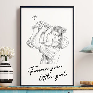 Father's Day Gifts, Custom Gift With Photo Father's Day Gift For Dad, Husband - Personalized Poster