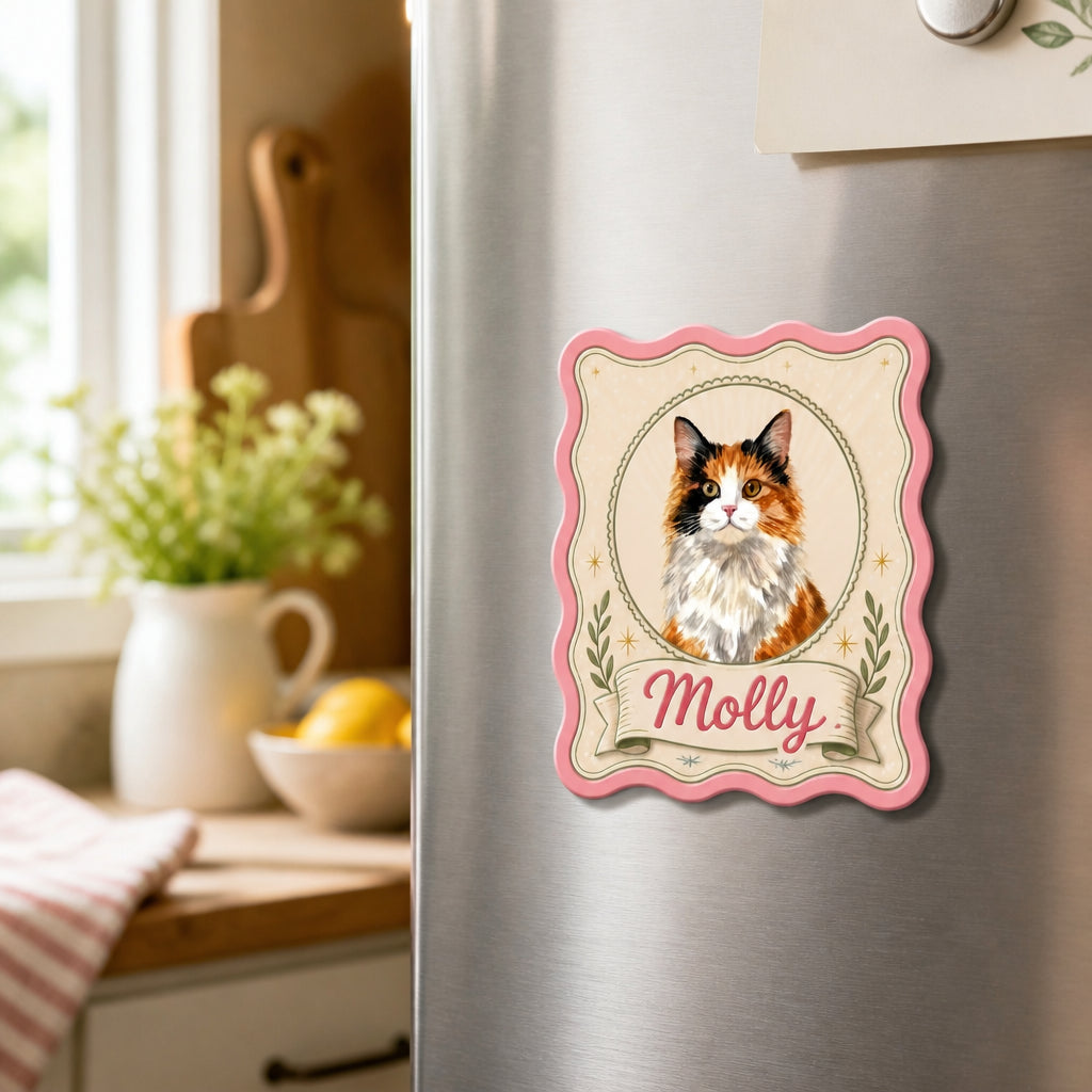 Vintage Cameo Pet Portrait Fridge Magnet - Personalized Custom Shape Fridge Magnet d128b61d-34b0-4992-bb6b-5fbef5ca9b89.jpg