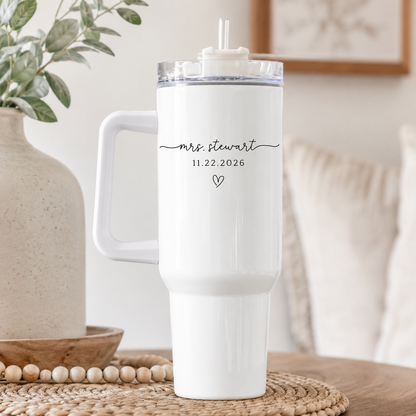 Personalized Mrs. Tumbler Bride Tumbler for Bride Engaged Tumbler 40oz Tumbler Mrs Gifts for Bride Wife Tumbler Bride to be gift Mrs 40 oz d12a1da7-0c6f-488d-81a9-03641c31e848-banner-1.png