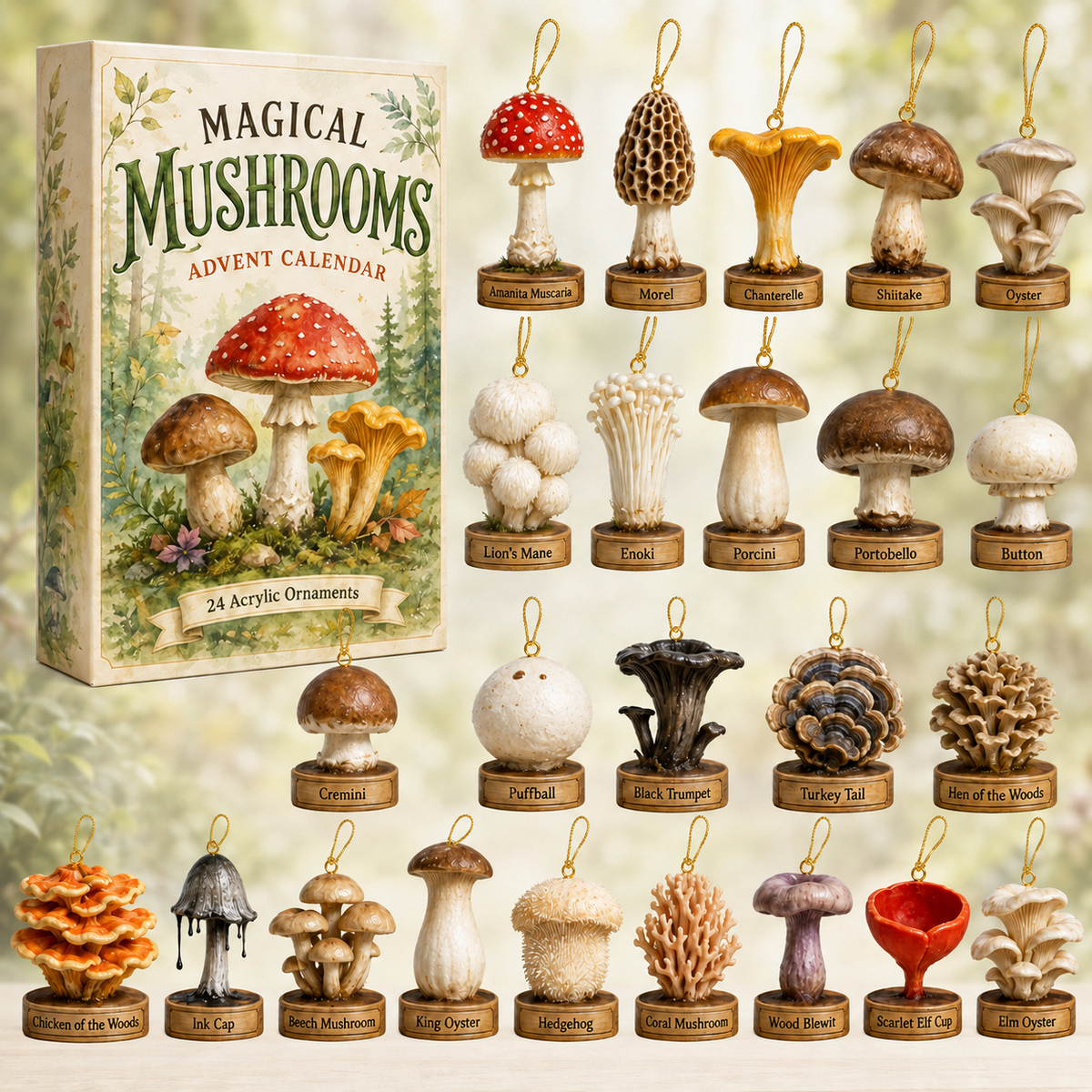 Magical Mushrooms Advent Calendar 2026 - 24-Day Festive Countdown, Acrylic Charms Blind Box - Gift For Mushroom & Nature Lovers d136c686-9d2b-4175-8eec-eed3134adc65-box-charms-mushroom.png