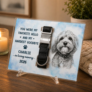 Custom Pet Memorial Acrylic Plaque – Photo-to-Sketch Portrait - Personalized Acrylic Plaque d14b0866-c5bd-4eb6-a984-706d9d1bf8e4.jpg