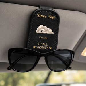 Custom Photo Drive Safe Daddy Sunglasses Holder: Personalized Sunglasses Holder For Dog Dad With Dog, Fathers Day, Gift For Dad, Grandpa