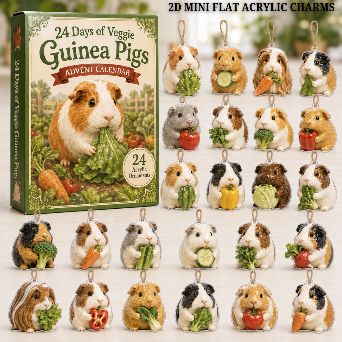 Veggie Guinea Pig Advent Calendar 2026 - 24-Day Festive Countdown, Acrylic Charms Blind Box - Gift For Guinea Pig Lovers d15aef6b-626a-45bd-896a-f120575d5b61-guinea-pig-text.png