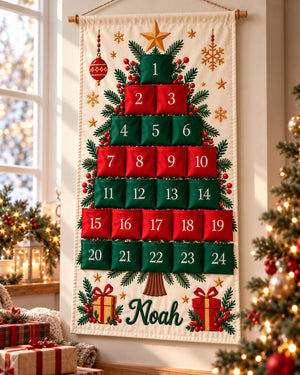 Personalized Christmas Advent Calendar, Custom Name 24-Pocket Fabric Countdown, Reusable Kids Wall Hanging Holiday Decor lâm bảo d163e44d-3331-4f8e-82ae-c12a2d4a6dc7-il_1588xN.8625564635_n18e.jpg