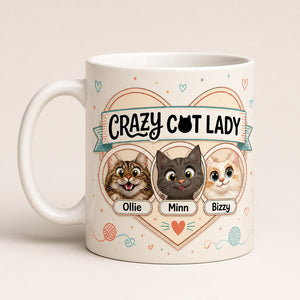 Crazy Cat Lady Custom Pet Portrait Mug - Personalized Mug d170c00c-2b51-421d-a68e-2c6f6eb8e449.jpg