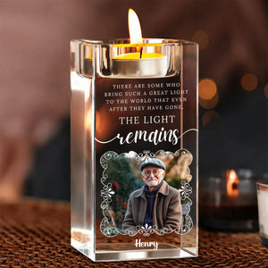In Loving Memory The Light Remains - Personalized Crystal Candle Holder d180e73b-ade1-4586-b90b-07b22402a35d-4-3-.jpg