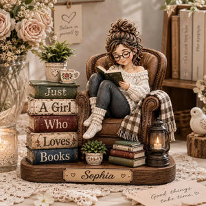 Book Lover Figurine, Reading Girl Statue, Custom Name Decor, Cute Reader Desk Art, Student Present, Daughter GIFT 2026, Coworker Item d1af4f7d-13de-4d1b-9964-9e33a620adba-gfh-12-.webp