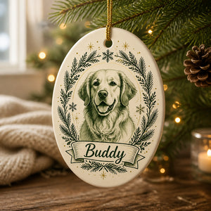 Custom Pet Portrait Ornament • Wreath Banner Edition - Personalized Ornament d1d1b9b0-4531-436a-be50-1687fbc768c1.jpg