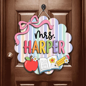 Custom Teachers 3D Welcome Door Sign Back To School Gift, Classroom Decor Teacher Name Door Hanger d1df3c4c-57e1-464e-93ab-7b695d74106c-11.jpg