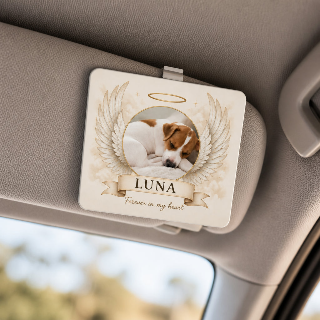 Angel Wings Pet Memorial Car Visor Clip – Photo + Name - Personalized Car Visor Clip d1e29cbc-14d5-4827-8f36-dcf3130c274a.jpg