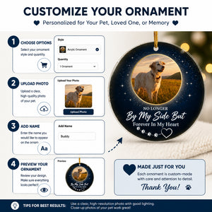 Pet Memorial Photo Transparent Acrylic Ornament - No Longer By My Side - Personalized Transparent Acrylic Ornament d2057a3e-9902-4fed-ab81-33b604f852aa.jpg