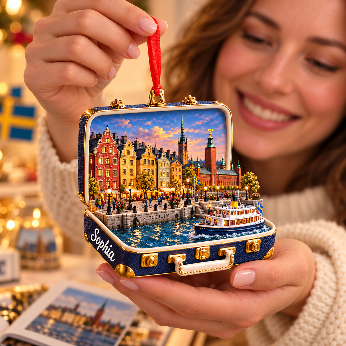 Personalized 3D Stockholm Suitcase Christmas Ornament – Stockholm Sweden Travel Souvenir & Gift for Stockholm Lovers d21d22c9-4e0a-4c23-be75-23eb1c8fc9dd-A-joyful-Stockholm-keepsake-gift-2.png