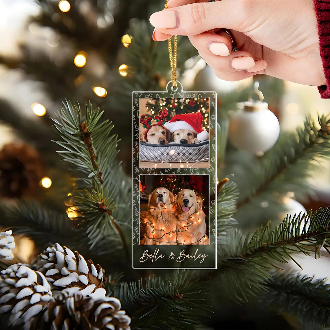 Custom Photo Strip Ornament, Personalized Photo Strip Christmas Ornament 2025, Family Photo Frame Ornament, Family Keesake, Family Xmas Gift d22582f4-3dbd-4640-a170-e4e1820eec3d-3.webp