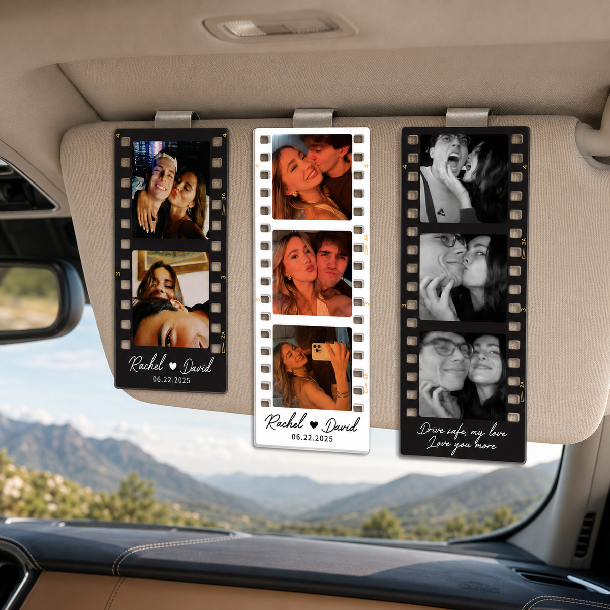 Personalized Drive Safe Car Visor Clip with Couple Photo, I Love You Keepsake, Drive Safe Daddy, Gift For Husband, Him d226d94b-ac6f-454f-a371-f44881767f44-banner-1.png