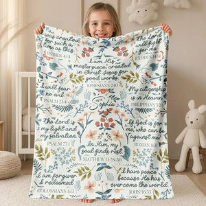 Personalized Christian Gift Blanket, Bible Blanket Family Gift, Custom Child Name Inspiration Blanket, Custom Sherpa Blanket d23079eb-295d-4823-8613-0ee6eeb86eb6-FG-17-.webp