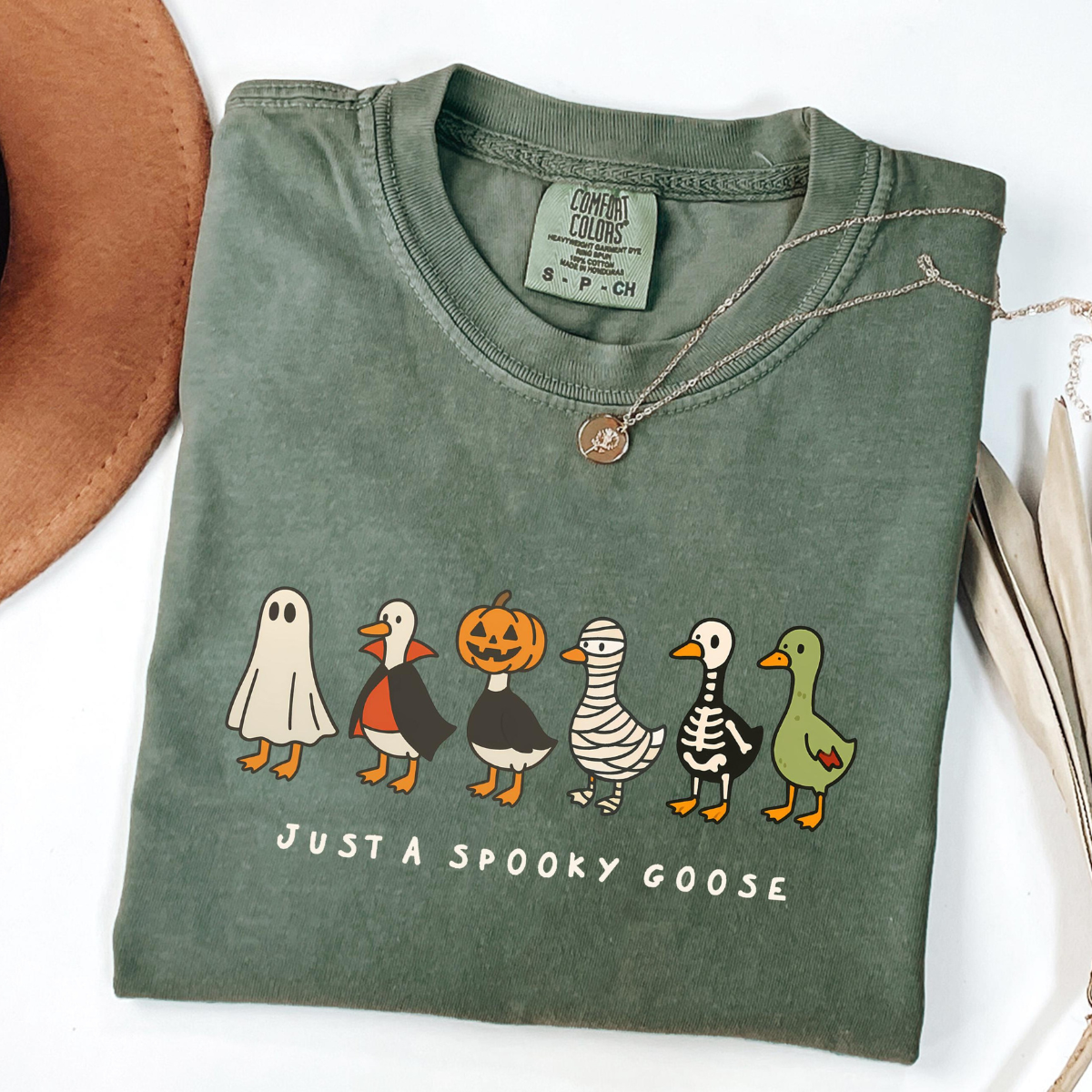 Comfort Colors Halloween Funny Goose Shirt, Just a Spooky Goose Shirt, Halloween Shirt, Skeleton Goose Tee, Spooky Season Shirt, Spooky Tee d23b7da4-2c01-4ea8-937f-9febec543a7f-1.png