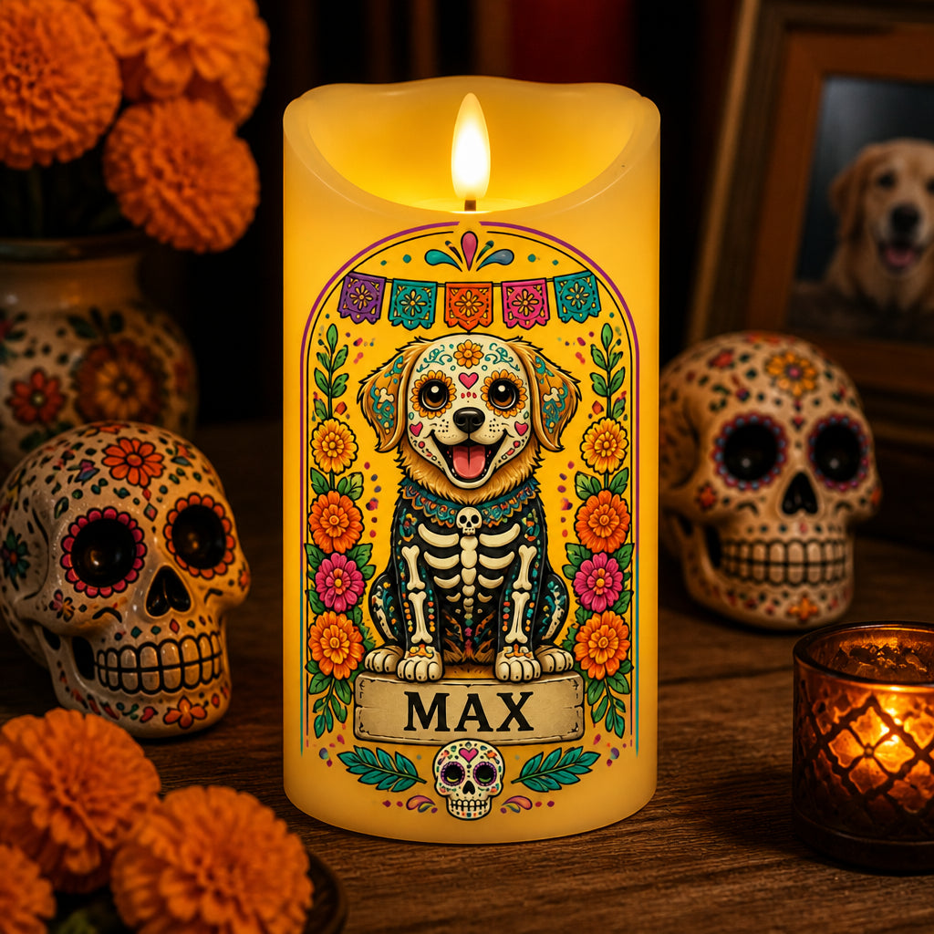 Custom Día de los Muertos Pet Portrait LED Candle - Personalized Custom Led Flameless Candle d24802d1-715e-4b32-80f8-3c555cd85d05.jpg