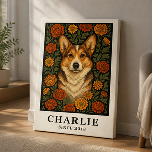 Custom Pet Portrait Canvas – Floral Cameo, Name & Est. Year - Personalized Canvas d25f9866-faa4-46cc-b369-37555ed51e08.jpg