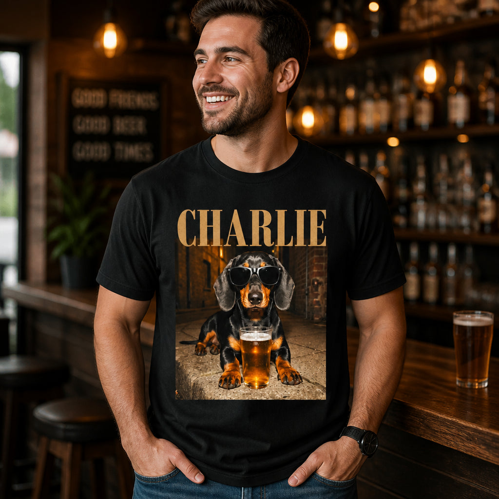 Custom Pet Bar Badge Tee – Photo + Name - Personalized T-shirt d2646bb2-57a6-4f79-b485-23ea7267e038.jpg