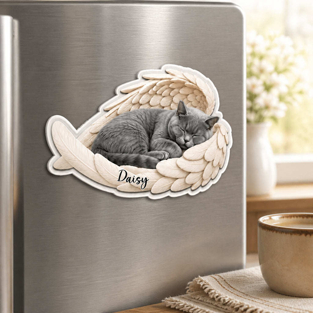 Custom Pet Memorial Angel Wings Fridge Magnet - Personalized Custom Shape Fridge Magnet d269bc64-578c-4de0-8406-ec3e6fb43a2a.jpg