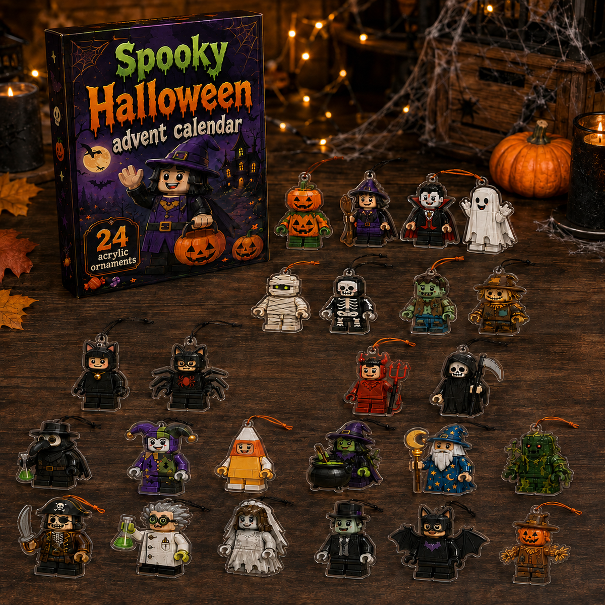 Spooky Halloween Advent Calendar 2026 - 24 Day Spirits Countdown, Acrylic Charms Blind Box, Gift For Horror Fans d26dd4d2-77c9-49d6-b52c-6cd806aac669-box-charm.png