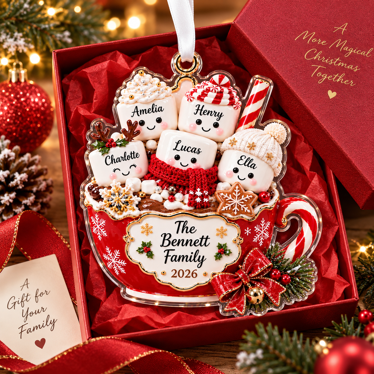 Personalized Family Christmas Ornament, Hot Cocoa Marshmallow Keepsake, Custom Name GIFT 2026, Holiday Tree Decor, Family Gift for Parents d26ead2a-1446-4d4b-8880-1deb66508ff8-BN-6-.png