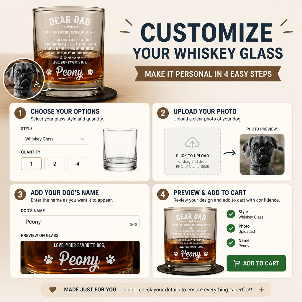 Dear Dad – Best Dog Dad Ever Personalized Pet Photo Whiskey Glass - Personalized Whiskey Glass d2717bc5-1f1b-4a1a-82e4-5bce6d5617f9.jpg