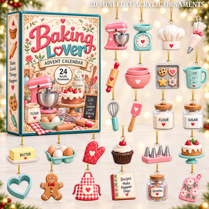 Baking Lover Advent Calendar 2026 - 24-Day Festive Countdown, Acrylic Charms Blind Box - Gift For Baking Lovers d27c6172-5f05-4f87-9064-42a97c33c060-baking-text.png