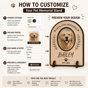 Pet Memorial Standing Plaque — Forever Loved, Forever Missed - Personalized Wooden custom shape Standing 2 layer (5mm) d27e4e86-766b-42f7-b2e9-dc40da38e520.jpg