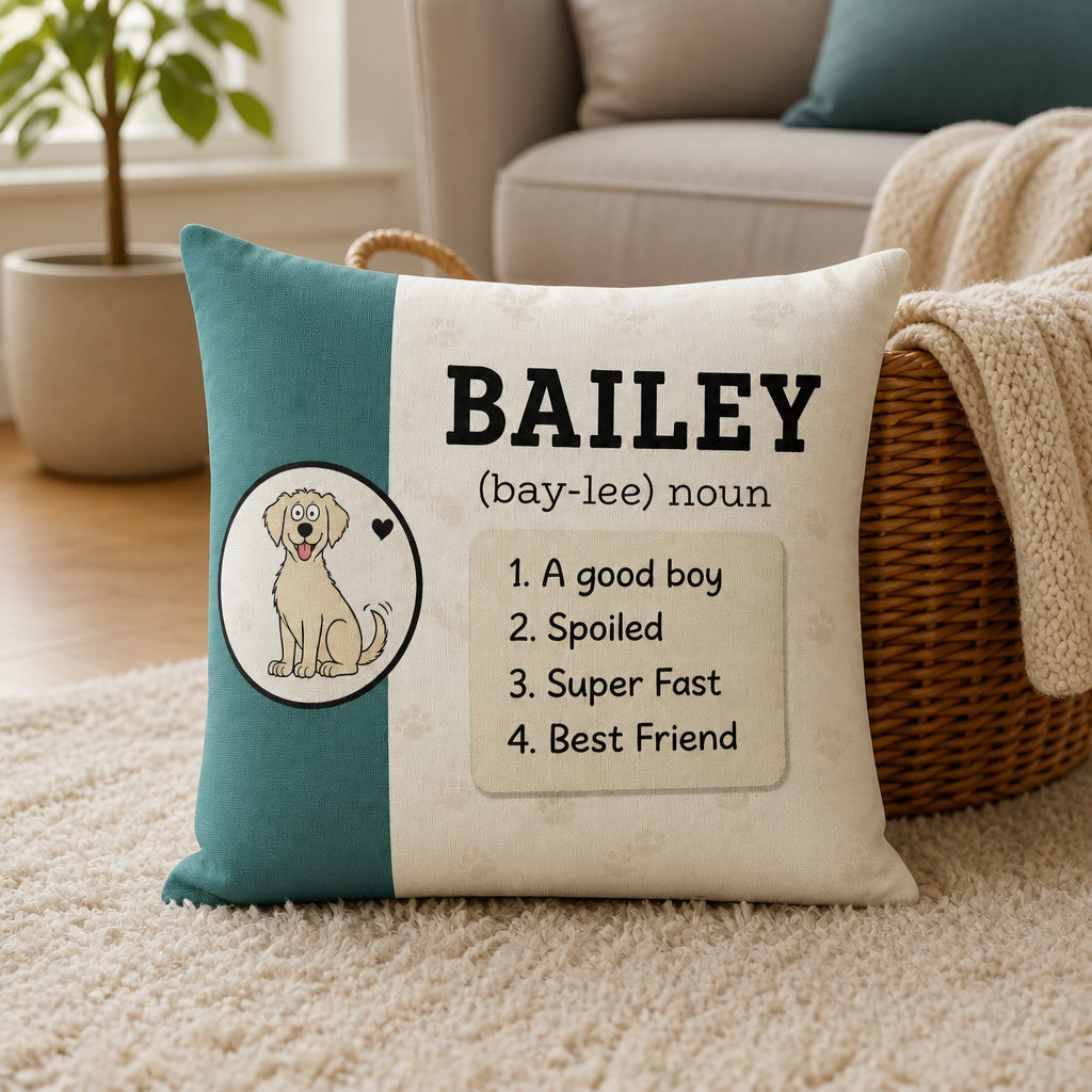 Pet Name Definition Pillow – Dog Lover Dictionary with Cute Dog - Personalized Pillow d2a43251-ca00-44ef-a654-135517a9fd5b.jpg