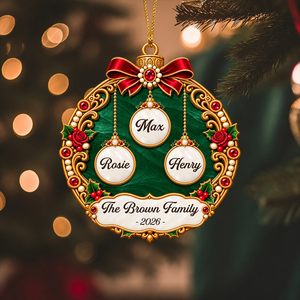 The Royal Family - Personalized Real 3D Raised Ornament d2b3650f-ecc7-4dc9-91ff-3a1d3b84a182-3.png