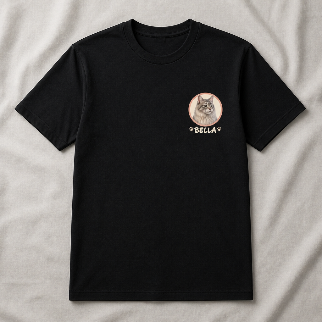 Custom Pet Portrait Name Tee – Left-Chest Badge - Personalized T-shirt d2cbd811-e34e-4b90-953b-418e6bb10e4c.png