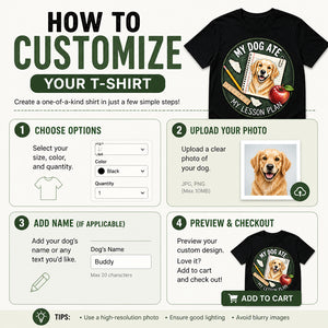 My Dog Ate My Lesson Plan — Custom Pet Portrait Teacher Tee - Personalized T-shirt d2cd8a80-f3a9-4d4a-bdbd-dff2b936a619.jpg
