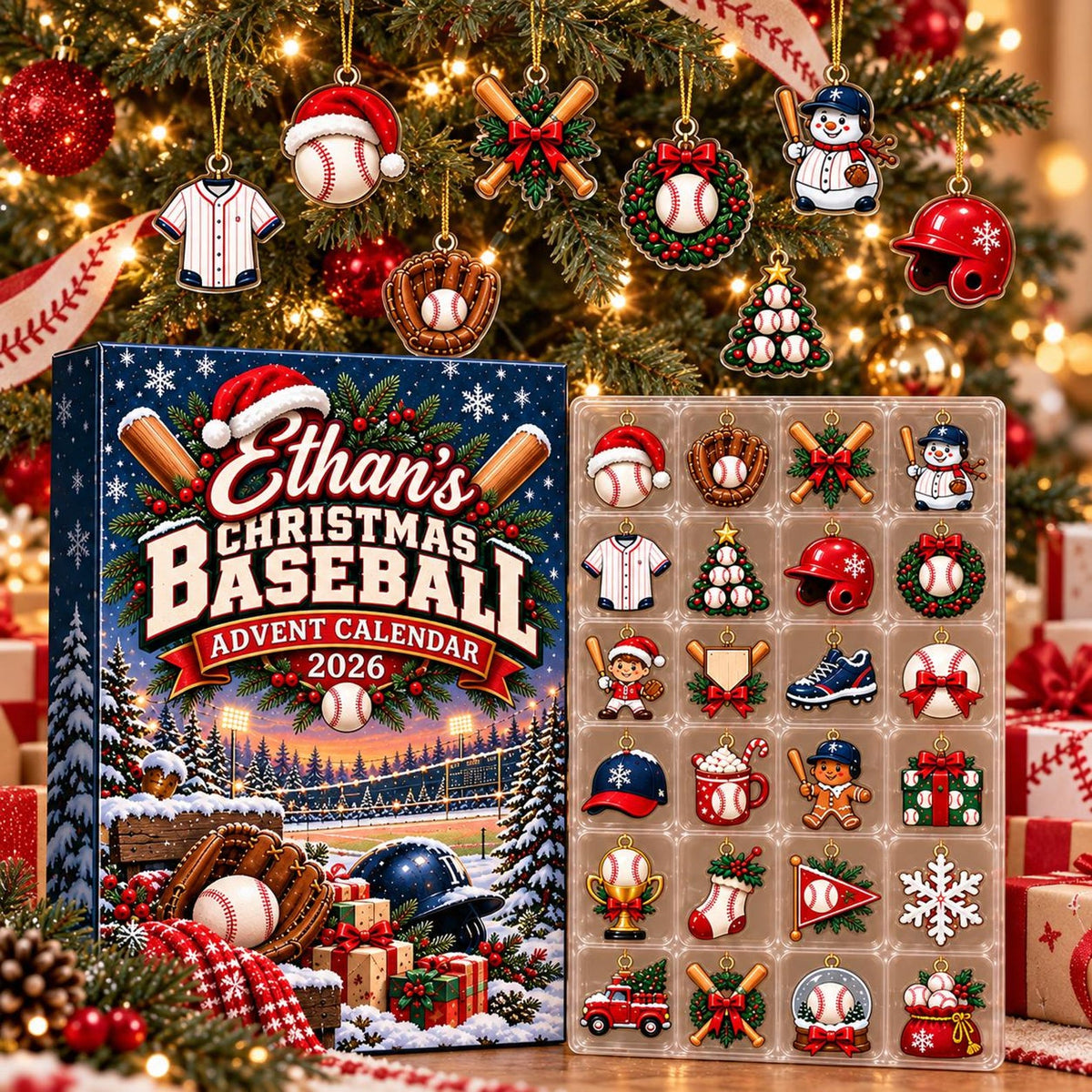Custom Name Baseball Advent Calendar 2026, Christmas Countdown Box, 24 Baseball Charms, Personalized Holiday Keepsake, Baseball Player Gift d2d1a5af-3184-4057-8dbe-4c5542a0700c-il_1588xN.8582630570_80sx.jpg