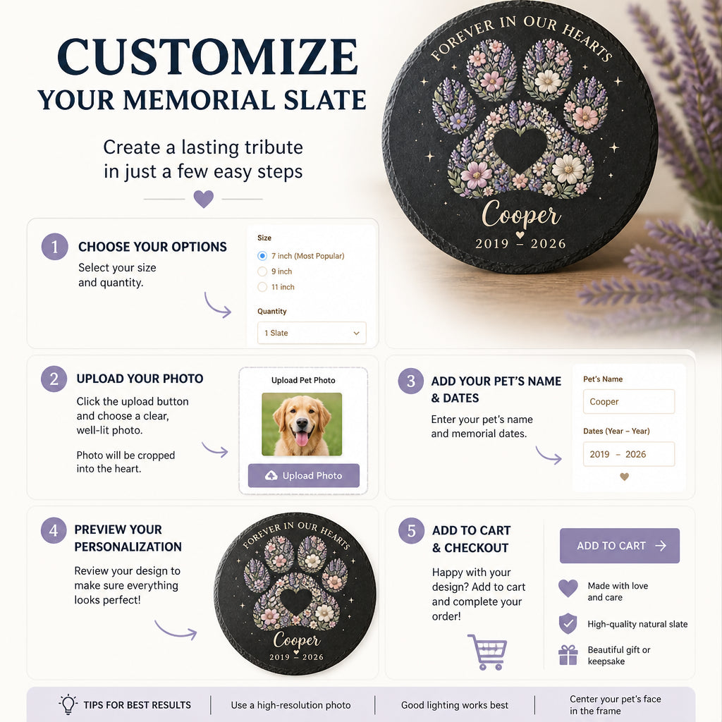 Floral Paw Memorial Slate – Personalized Name & Years - Personalized Slate Memorial Stone d2d741a7-3691-4d7d-ab9a-19410a1a208d.jpg