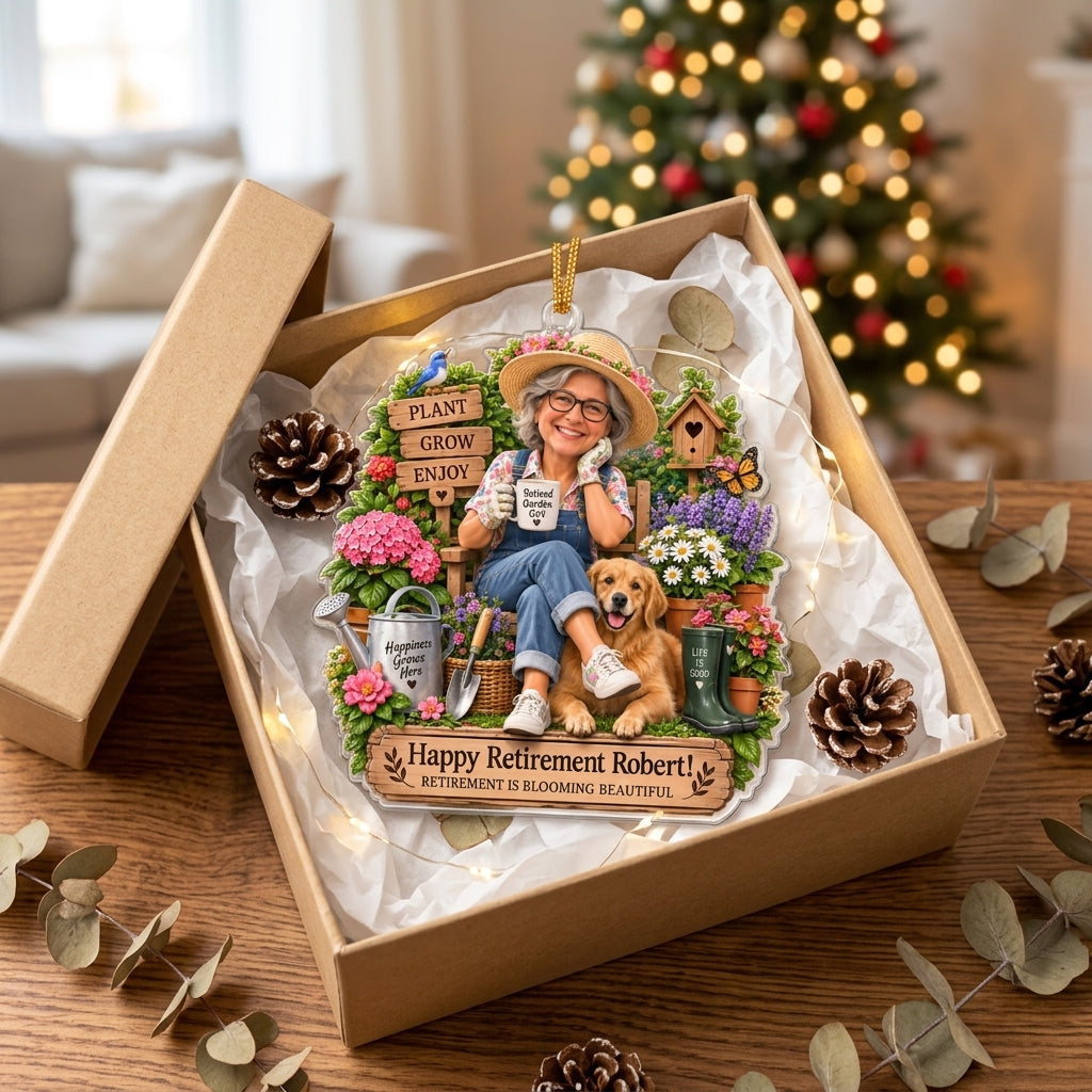 Custom Photo & Dog Photo Gardening Ornament - Personalized Retirement Gift For Garden Lover d2dccfc7-e809-4916-abfd-0d8bcffc610e-mockup-slot-3-1789636003741.png