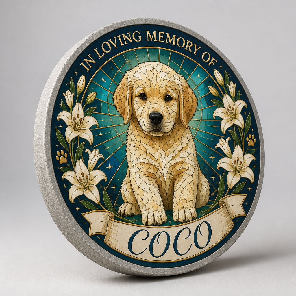 Pet Memorial Stone – Stained-Glass Halo – In Loving Memory of Name - Personalized Memorial Stone d2e085b7-d358-4213-8aae-fbd0e2ffaf28.jpg