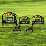 Planted In Memory Of Personalised Cardinal Bird Theme Garden Stake with Text Name and Year Garden Decoration Memorial Gift for Loss of Family Friends