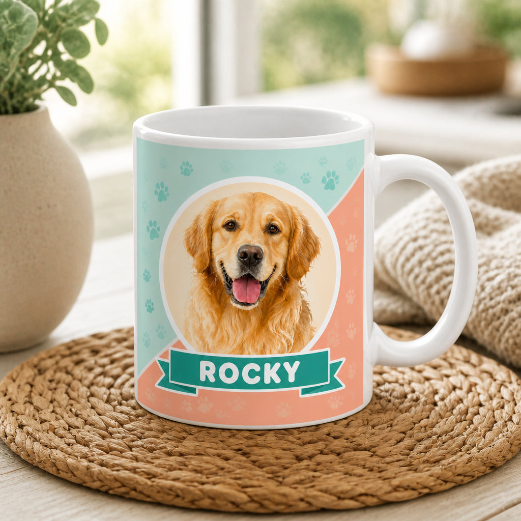 Custom Pet Portrait Mug – Photo-to-Watercolor with Pet Name - Personalized Mug d2fb1512-4a6e-4e98-a2a9-5f1a91a4d556.jpg